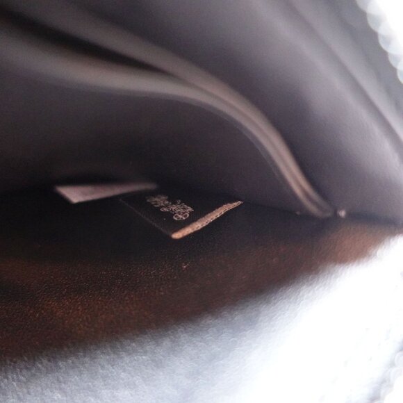 NWT Coach 3In1 L Zip Crossgrain Leather Wallet Black Charcoal Credit Card CJ882 - Picture 10 of 12